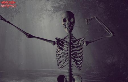 Arnold, Ill be Back - skeleton, back, return