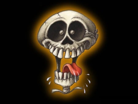 Funny Skull - funny, tongue, humorous