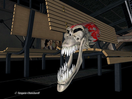 Theres a Skull on my Seat - jaw, teeth, skull, large