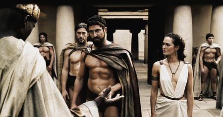 300 Leonidas warns the Persian Messenger (XXL) - persian, warns, xxl, leonidas, 300, messenger