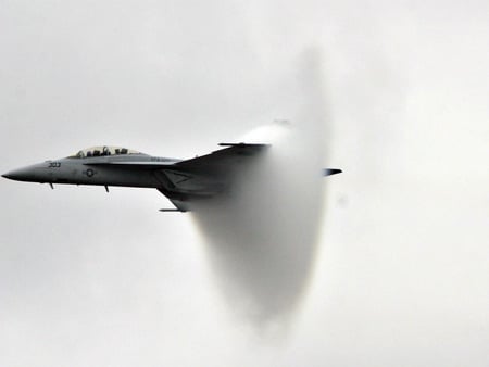 Speed Of Sound !!! - aircraft, cloud, flighter plane harnet f-18