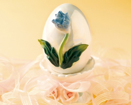 Flower on an egg