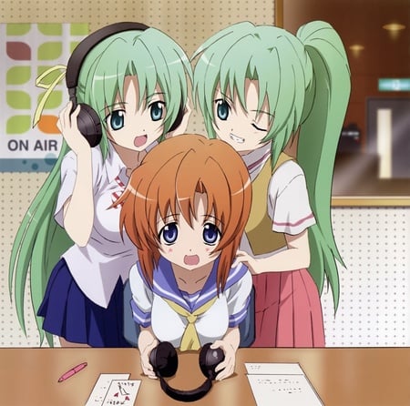 Mion, Rena and Shion - higurashi no naku koro ni