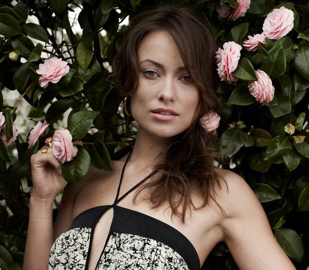 Olivia Wilde - sexy, lips, roses, beautiful, olivia wilde