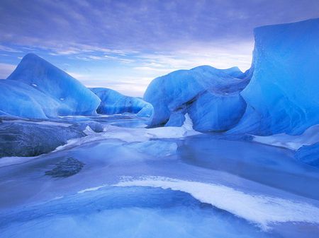 Iceberg - ice, alaska, winter, blue