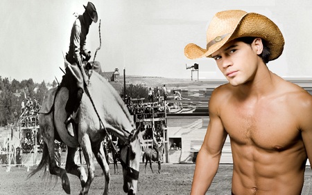 ride cowboy - male, horse, cowboy, model