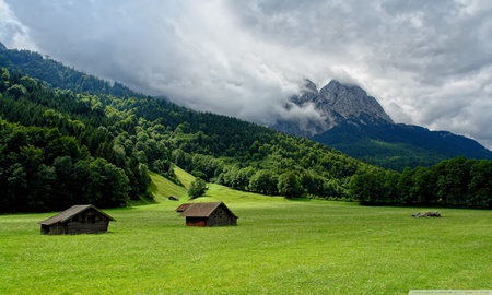 Mountainscape - landscape, field, mountainscape, grass