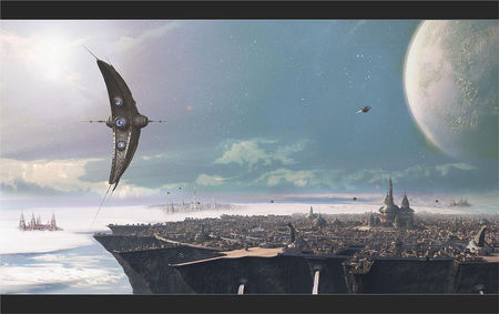 Scifi City - city, scifi, fantasy, art