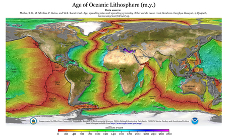 2012 age of ocean - map, ocean, world, 2012