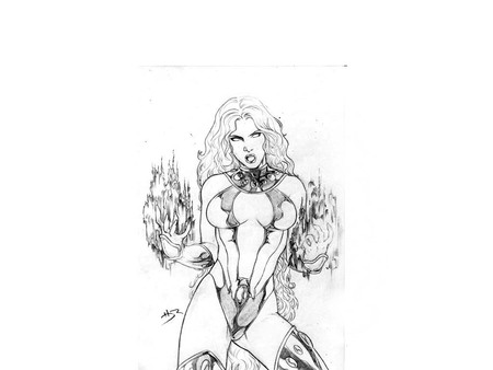 Starfire - fantasy, starfire, comic, art