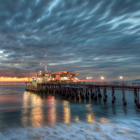 Santa Monica at sunset