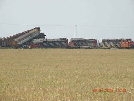 Train Wreck - train, track, pile, railroad