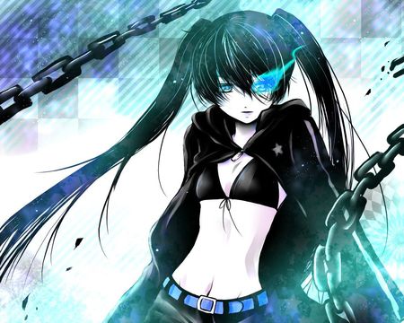 Blackâ˜…Rock Shooter - dark, anime, black rock shooter, anime girl