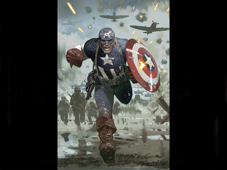 Captain America - comic, captain america, art, fantasy