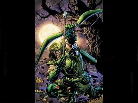 Green Arrow - comic, fantasy, green arrow, art