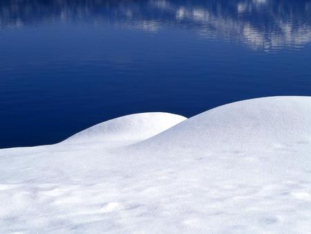 Snow - sky, nature, reflection, snow