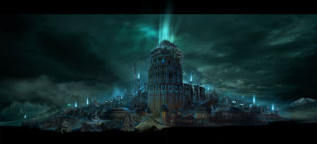 Fantasy City - city, art, dark, fantasy