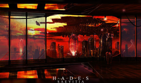 Hades - scifi, fantasy, hades, city, art