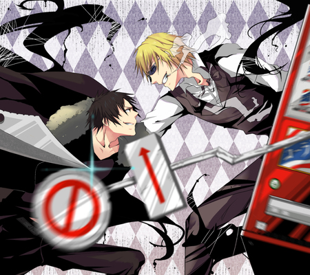 Durarara! - Fight - izaya, anime, shizou, durarara