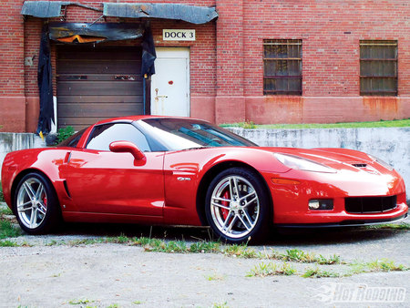 Red Z06 - bowtie, gm, chevy, z06