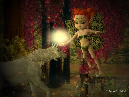 Magical Light - fairy, fantasy, other, unicorn