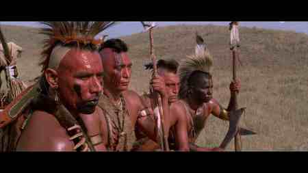 Dances with Wolves - bows, sky, actors, people, hills, grass