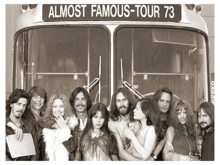 Almost Famous Tour 1973 - bus, people, group, truck