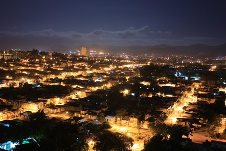 Stgo de Cuba Lights - stgo de, cuba, houses, city, streets, lights