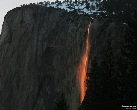 firefall - show, eruption, night, volcano