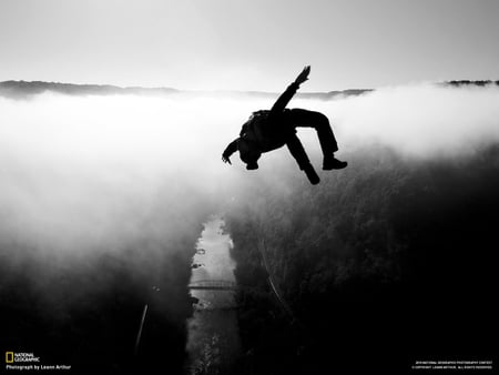 Stunning Jump - ng, crazy, wallpaper, black and white, jump, stunning