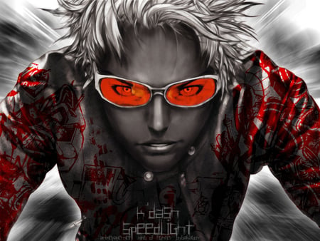 Cool glasses - anime, man, orange, glasses