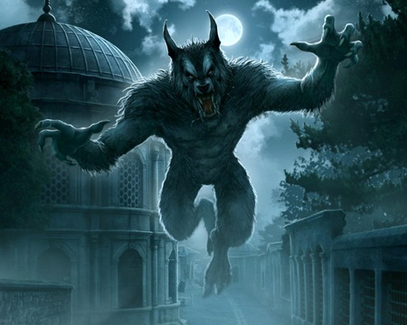 Werewolf Attack - werewolf, attack, fantasy, dark