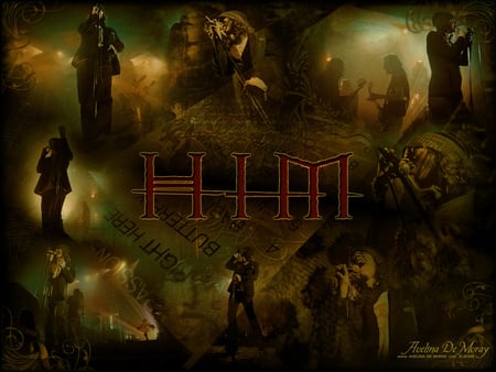 HIM - art, ville, valo, music, him