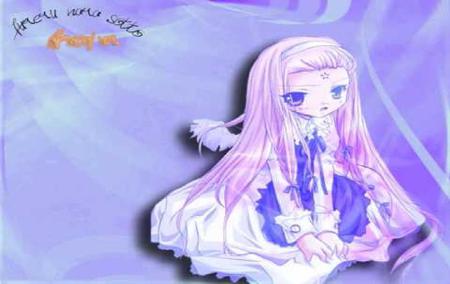 Angel Princess - anime, purple, princess, galaxy angel, pink