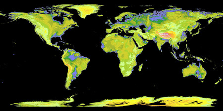 Topography - other, map, world, earth