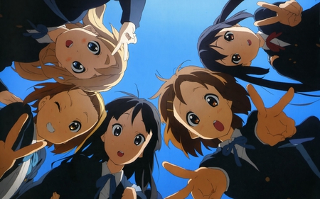 K-ON! - girls, nakano azusa, long hair, kotobuki tsumugi, females, school uniform, k-on, tainaka ritsu, short hair, cute, akiyama mio, hirasawa yui