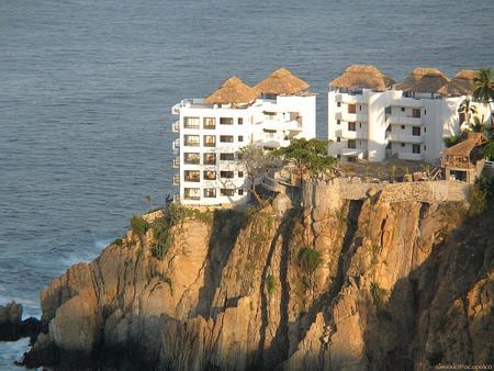 Acapulco - rock, acapulco, mexico, modern