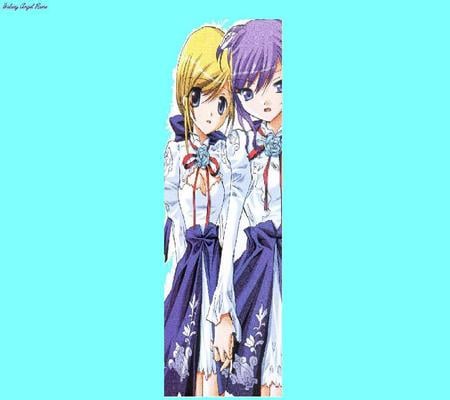 Kahula and Tequilla - dresses, tequilla, kahula, anime, light blue, galaxy angel