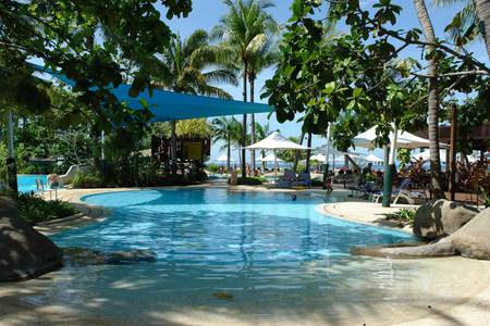 Beautiful borneo - swimming pool, trees, sunny, beautiful, borneo