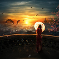 SUNSET FANTASY LAKE