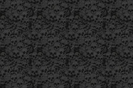 Skulls - black, skulls, death, dark