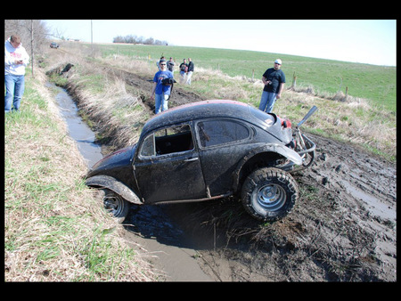 Bug - vw, car, bug, off road, mud