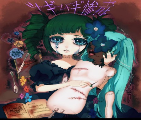 not goona give up - littel miku, creepy xd, miku, help