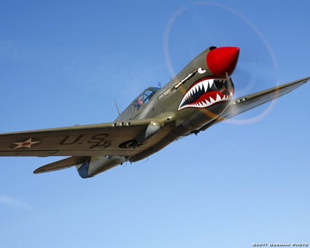 Curtiss P40 Kittyhawk - fighter, kittyhawk, usaf, ww2, war, curtiss, p40