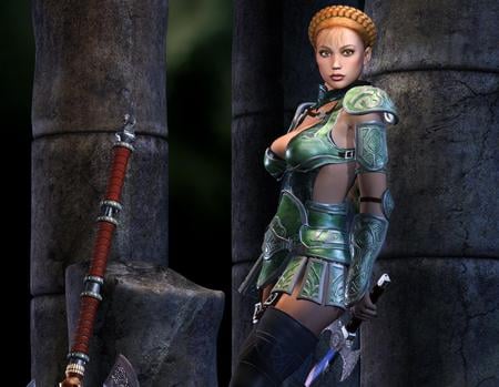 Warrior - 3d, fantasy, warrior, sexy