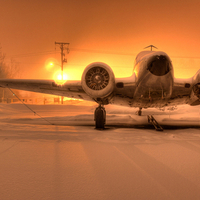 damaged plane