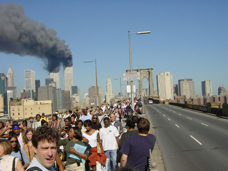 Oh my God - new york, bridge, people, road