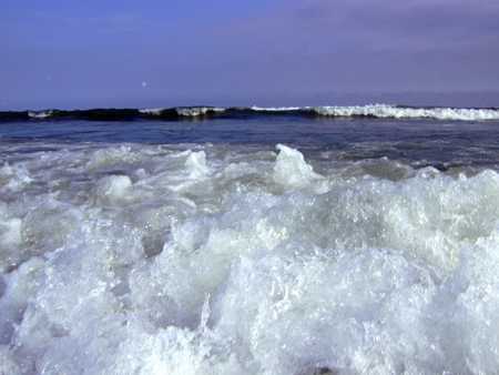 Waves on the beach - nature, summer, beach, waves