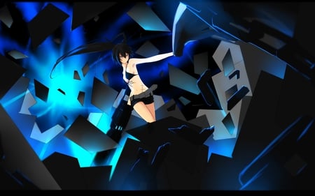 Black Rock Shooter - black rock shooter, table dancer, love, brs