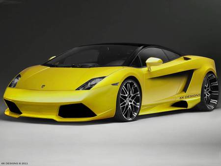 Lamborghini Gallardo - lamborghini gallardo, lambo tuning, kk designs, virtualtuning, lambo, yellow lambo, new gallardo